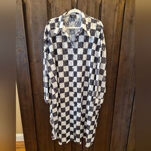 Dressed In Lala Plaid Oversized Midi Dress